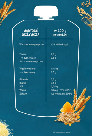 GERBER PEŁNIA ZBÓŻ Manna Deserek zbożowy 4x110g