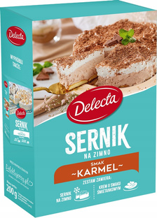 DELECTA Ciasto Sernik na zimno smak karmelowy 200g