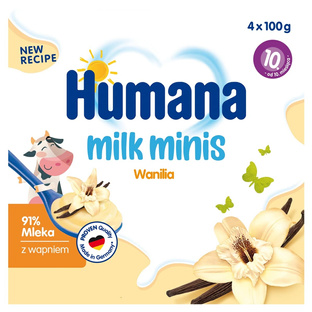 HUMANA Deserek mleczny, wanilia 4x100g