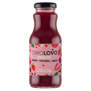 OWOLOVO Smoothie jabłko truskawka,agrest 250ml