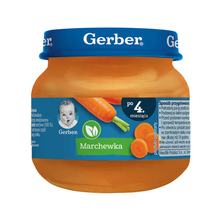 GERBER Obiadek Marchewka po 4. miesiącu 80g