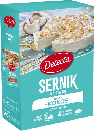 DELECTA Ciasto Sernik na zimno smak kokosowy 200g