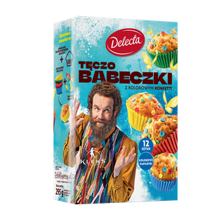 DELECTA KLEKS Tęczo Babeczki 295g