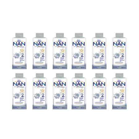 NESTLE NAN OPTIPRO PLUS 2 5HMO MLEKO NASTĘPNE W PŁYNIE 12x200ml