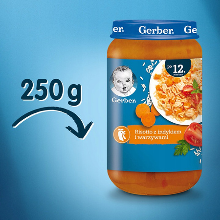 GERBER Risotto z indykiem i warzywami 250g x 6 sztuk