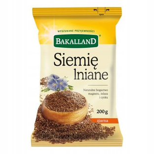 BAKALLAND Siemię lniane, 200g