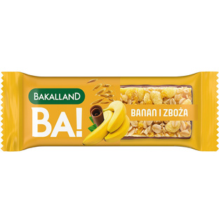 BAKALLAND BA! Baton Banan i zboża, 40g