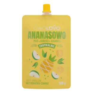 OWOLOVO Mus Jabłko-ananas 200g