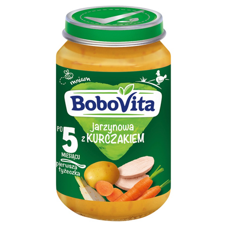 BOBOVITA Jarzynowa z kurczakiem, 190g