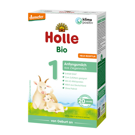 MLEKO POCZĄTKOWE KOZIE 1 DLA NIEMOWLĄT OD URODZENIA BIO 400g  HOLLE