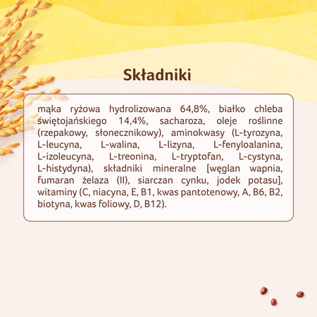 NESTLE Kaszka SINLAC bezglutenowy produkt zbożowy 500g