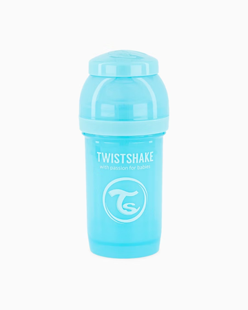 TWISTSHAKE Butelka antykolkowa 180ml, niebieska