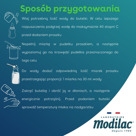 MODILAC BIO 3 Organiczny produkt na bazie mleka 4x800g