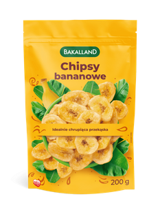 BAKALLAND Chipsy bananowe, 200g