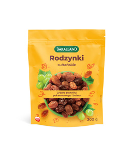 BAKALLAND Rodzynki sułtańskie. 200g