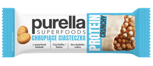 Baton Proteinowy Protein Bar Chrupiące Ciasteczko 11g białka Purella 45g