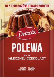 DELECTA Polewa z mlecznej czekolady, 100g