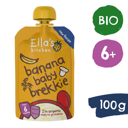 Śniadanie w tubce banan i jogurt deserek BIO 100g Ella's Kitchen