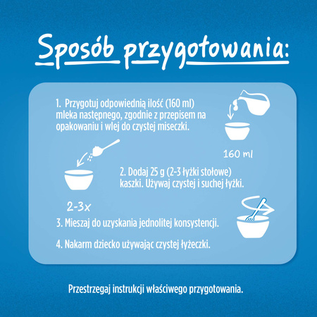 GERBER Grain&amp; Grow Kaszka 8 Zbóż z lipą dla niemowląt po 6.miesiącu 200g