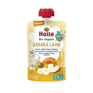 HOLLE Mus banan-jabłko-mango-morela. 100g