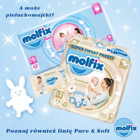 MOLFIX Pieluszki E.LARGE 6 (15 kg+) 38 szt.