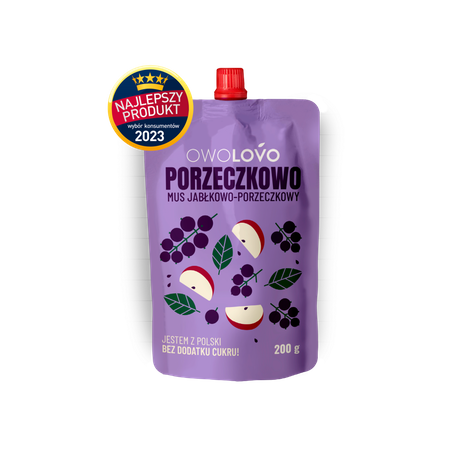 OWOLOVO Mus jabłkowo-porzeczkowy 200g