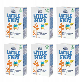 NESTLE LITTLE STEPS 2 MLEKO NASTĘPNE DLA NIEMOWLĄT POWYŻEJ 6 MIESIĄCA 6 X 500 G