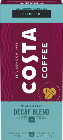 COSTA COFFEE Kapsułki Nespresso Decaf Espresso