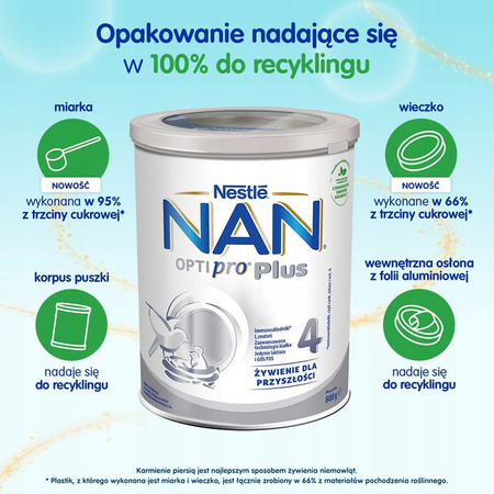 NAN OPTIPRO PLUS 4 PUSZKA 800g x 2 sztuki