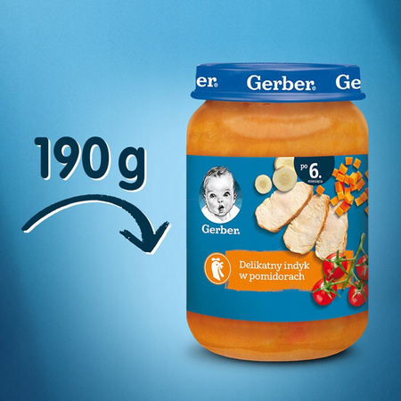 GERBER Delikatny indyk w pomidorach x 3 sztuk