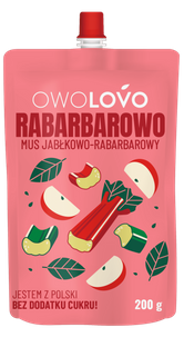 OWOLOVO Mus Rabarbarowy 200g