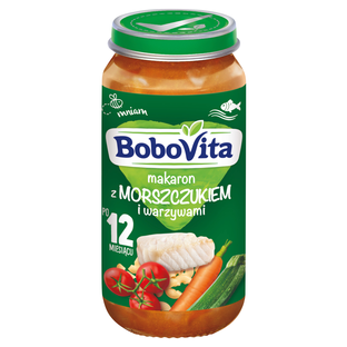 BOBOVITA Makaron z morszczukiem i warzywami, 250g