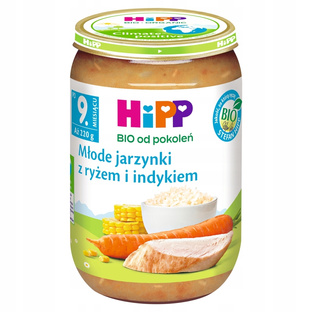 HIPP Młode jarzynki z indykiem BIO 220g