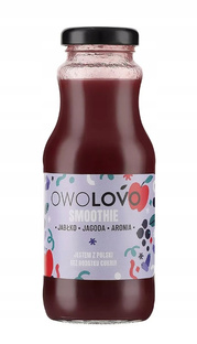 OWOLOVO Smoothie Jabłko jagoda aronia 250ml