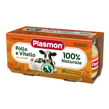 PLASMON Obiadek Kurczak i cielęcinka 2x80g