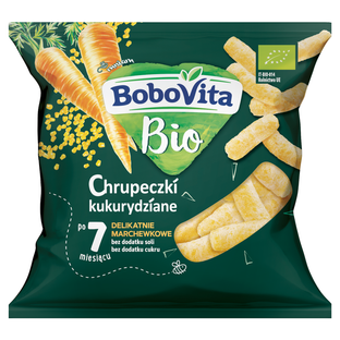 BOBOVITA Bio Chrupeczki kukurydziane marchew., 20g