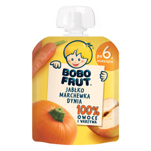 BOBO FRUT Mus Jabłko marchewka dynia, 90g