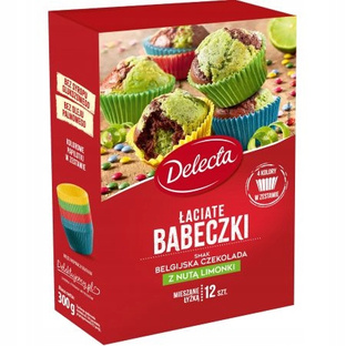 DELECTA Łaciate babeczki Czekolada z nutą limonki