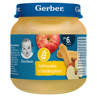 GERBER Deserek Jabłuszka z biszkoptem 125g