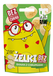 BERAW Kids Żelki Banan z Chrupkami, 35g