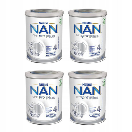 NAN OPTIPRO PLUS 4 PUSZKA 800g x 4 sztuki