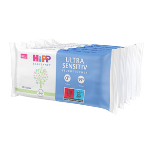 CHUSTECZKI BABYSANFT ULTRA SENSITIV 99% WODY 5X48 = 240szt HIPP