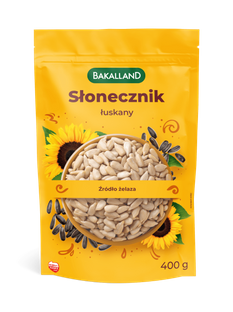 BAKALLAND Słonecznik łuskany, 400g