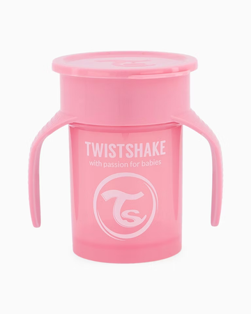 TWISTSHAKE Kubek niekapek 360 różowy, 230ml