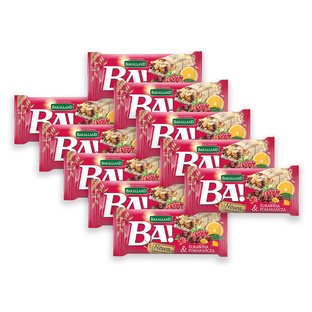 BAKALLAND BA! Baton Żurawina i pomarańcza, 10x40g