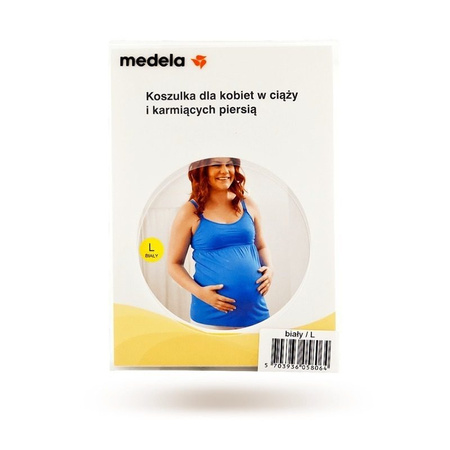 MEDELA Koszulka dla kobiet w ciąży L biały