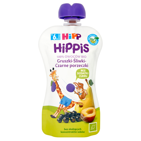 HIPP Hippis Grusz-Sliwki-CZ. Porzeczki BIO 100g