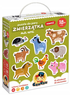 CZUCZU Puzzle do pary Zwierzątka na wsi 18 mies.+