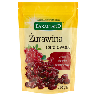 BAKALLAND Żurawina suszona. 100g