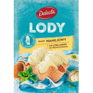 DELECTA Lody o smaku Waniliowym, 57g